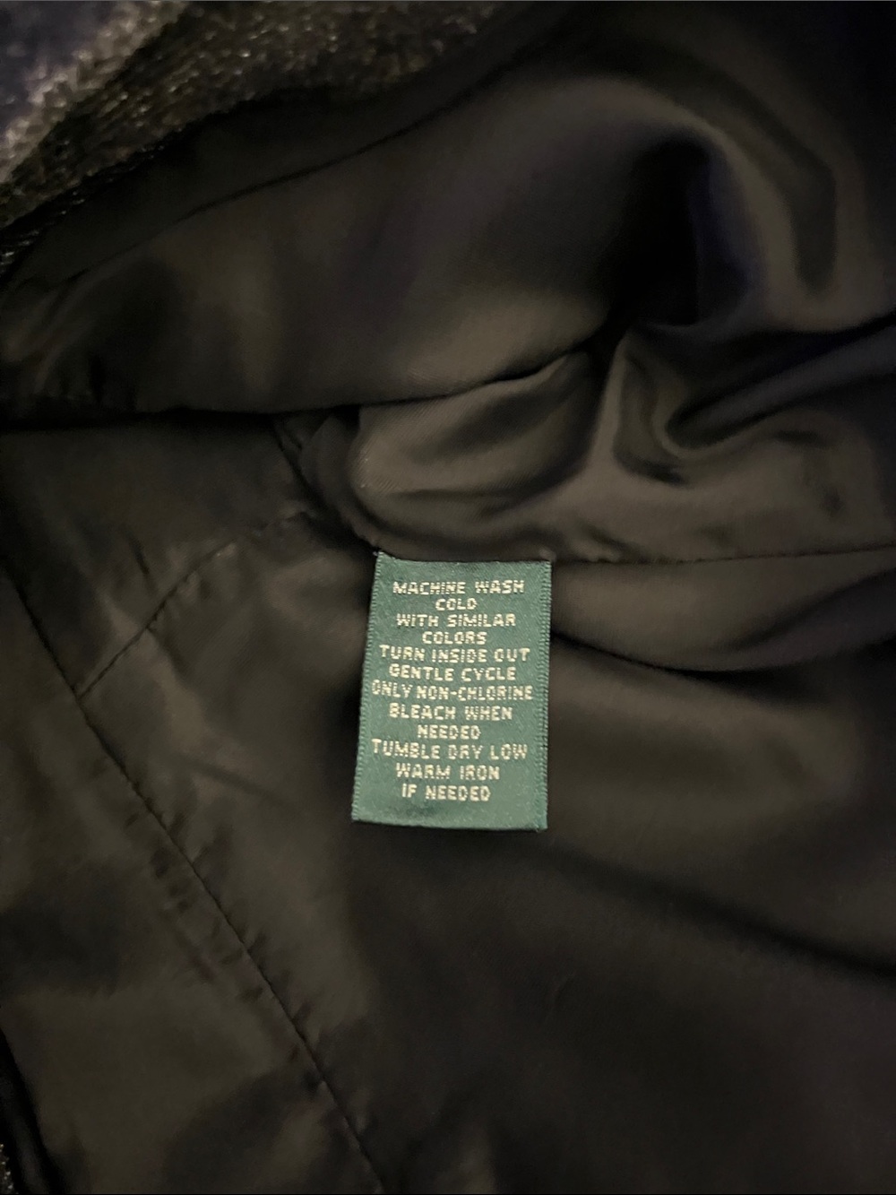 LAUREN by RALPH LAUREN BLACK DENIM W VELVET COLAR STUNNING TAILORED COAT NEW M - Picture 10 of 16